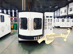 How do the hydraulic test stands work?