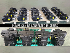 What are the tandem hydraulic pumps?