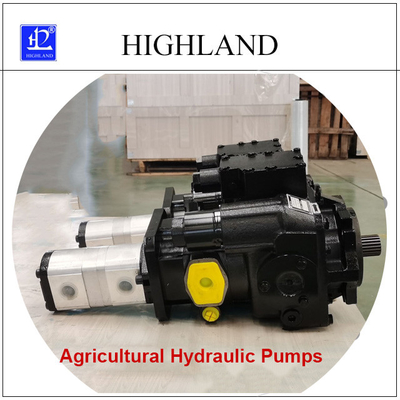 Big Displacement Agricultural Harvester Hydraulic Tandem Pumps With Gear Pump