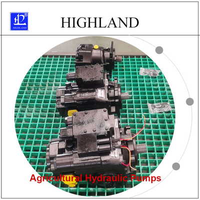 Big Displacement Agricultural Harvester Hydraulic Tandem Pumps With Gear Pump