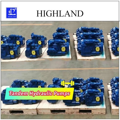 Variable Displacement Axial Piston Tandem Hydraulic Pumps 110cc/R+110cc/R