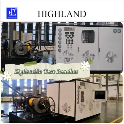 HIGHLAND Ship Hydraulic Test Benches Testing Hydraulic Machine with Clear Pipeline Connection