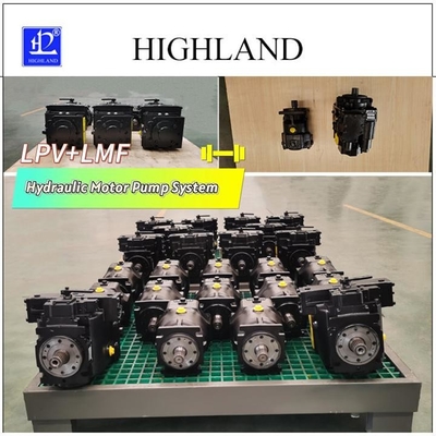 LPV200 Hydraulic Motor Pump System For Rice Harvester Cast Iron Housing