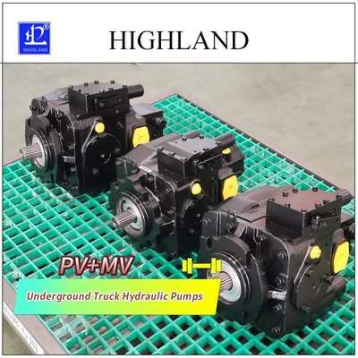 PV22 MV23 Underground Truck Hydraulic Pumps Cast Iron Housing 1 Year Warranty