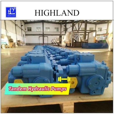 Tandem Hydraulic Pumps With Swash Plate Structure Design For Industrial Uses
