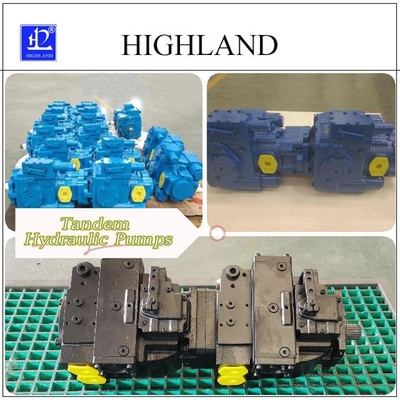 High Efficiency And Pressure Tandem Hydraulic Pumps For Mobile Equipment