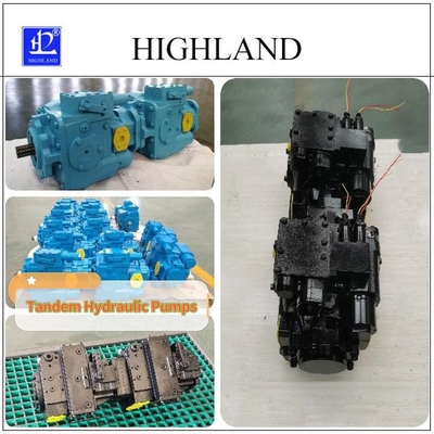 High Efficiency And Pressure Tandem Hydraulic Pumps For Mobile Equipment