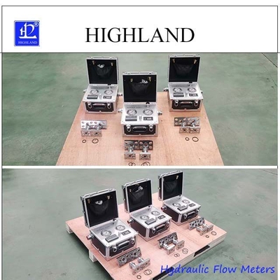 Max Pressure 420 Bar Accurate Hydraulic Flow Meters With Data Display