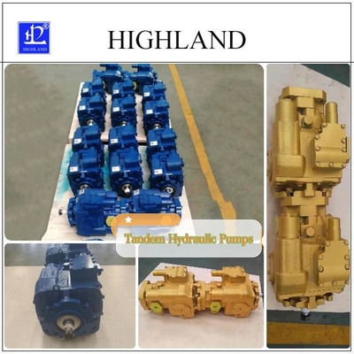Variable Displacement Tandem Hydraulic Pumps for Rated Working Pressure of 35 Mpa