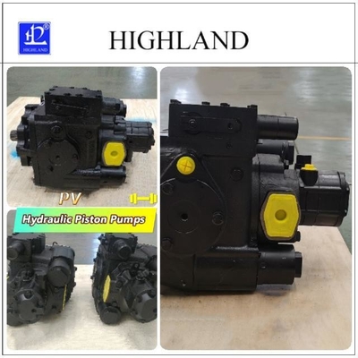 Variable Displacement Black Hydraulic Piston Pump 35Mpa Rated Pressure Plywood Case