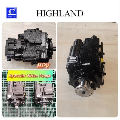 Closed Loop Axial Hydraulic Piston Pump 35Mpa Rated Pressure Black Hydraulic Transmission