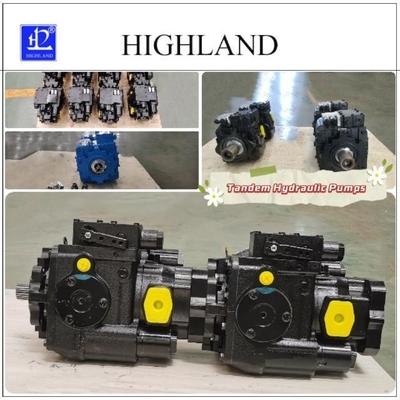 Cast Iron Harvester Tandem Pumps HPV70 Manual Loading Mode