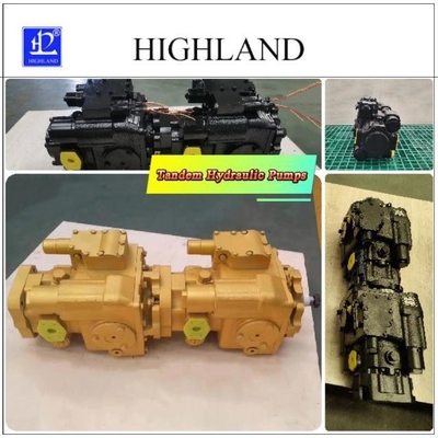 Cast Iron Harvester Tandem Pumps HPV70 Manual Loading Mode