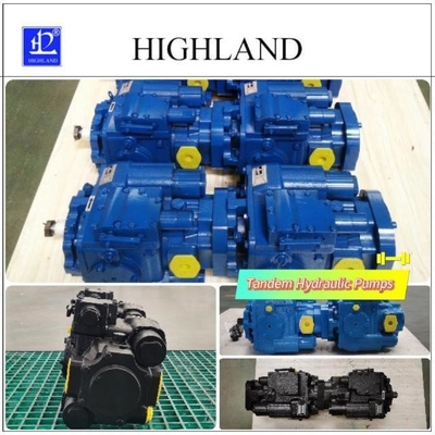 Cast Iron Harvester Tandem Pumps HPV70 Manual Loading Mode