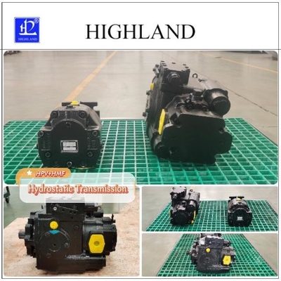 Manual Loading Hydrostatic Transmission Components Cast Iron Hydraulic Oil Medium