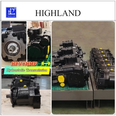 Manual Loading Hydrostatic Transmission Components Cast Iron Hydraulic Oil Medium