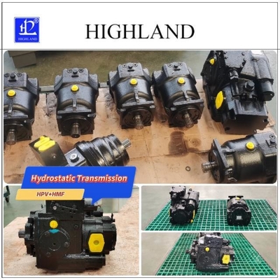 Manual Loading Hydrostatic Transmission Components Cast Iron Hydraulic Oil Medium